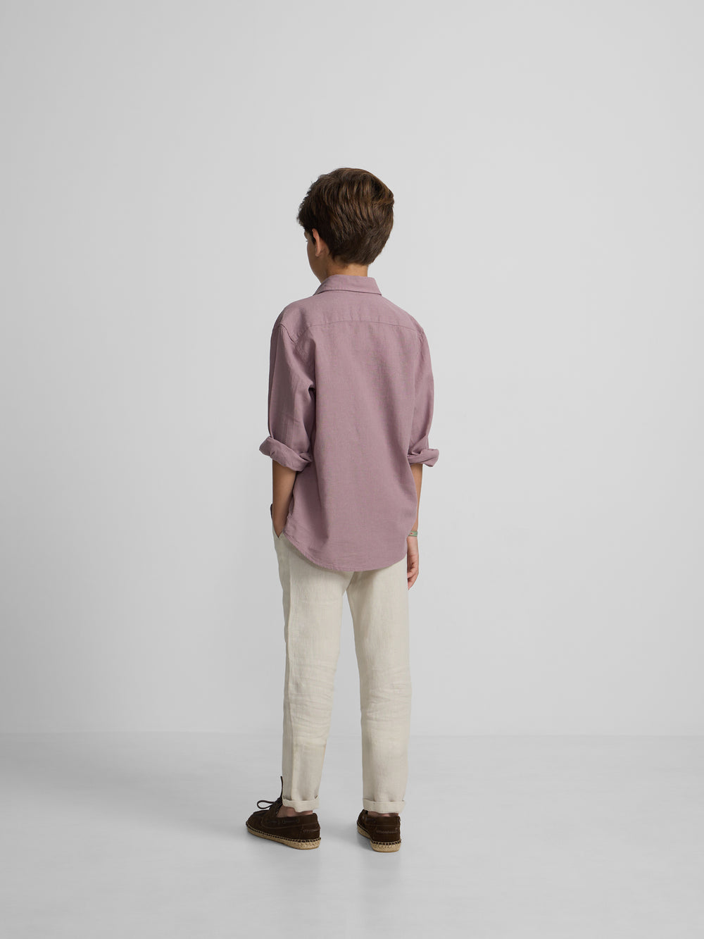 Pantalon de sport enfant chino lin beige