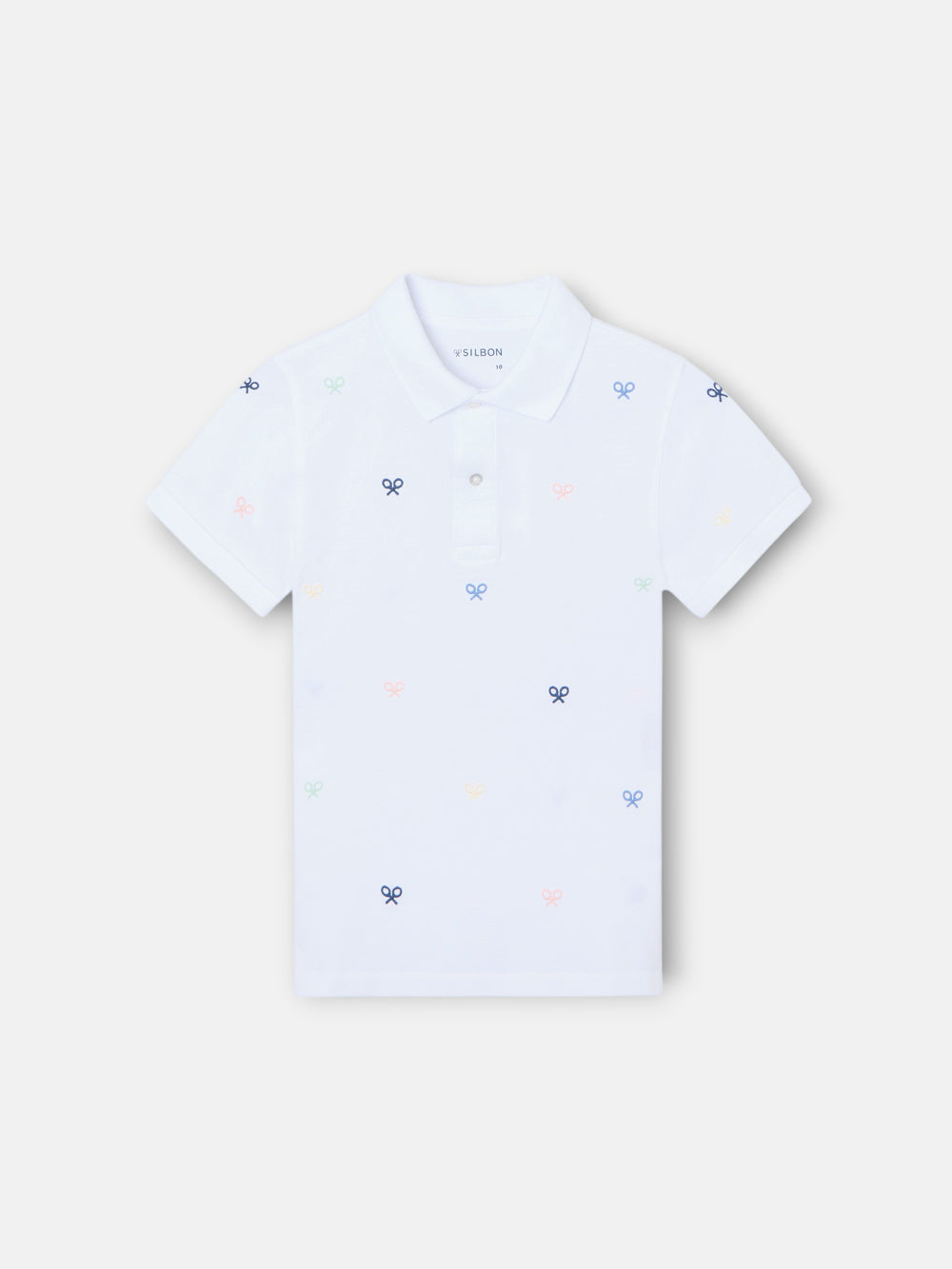 Polo enfant multiraquette couleurs blanc