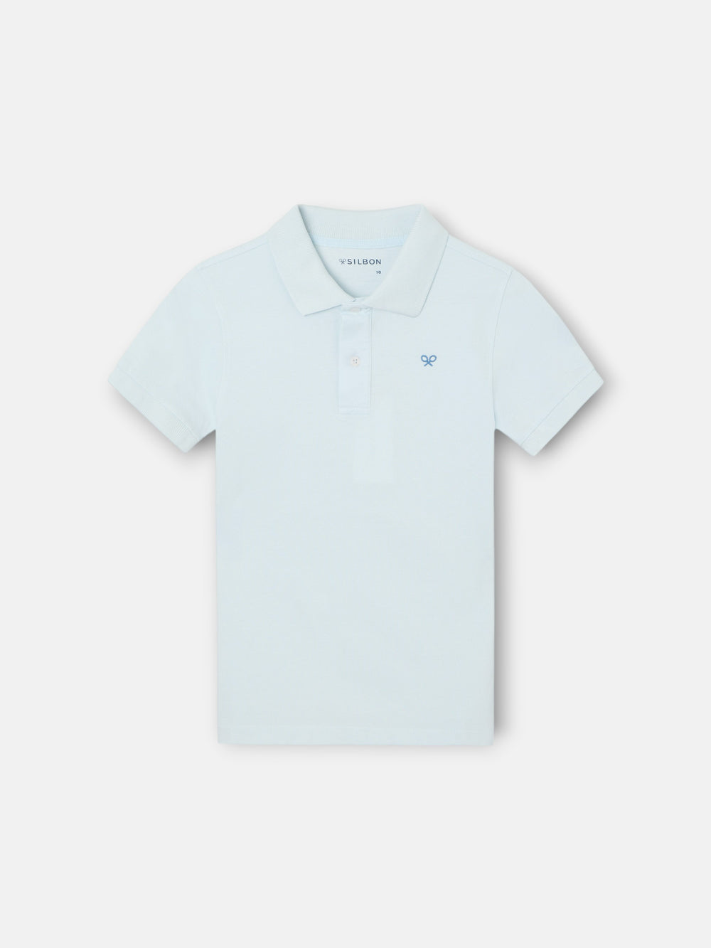 Polo criança raquete étnica azul
