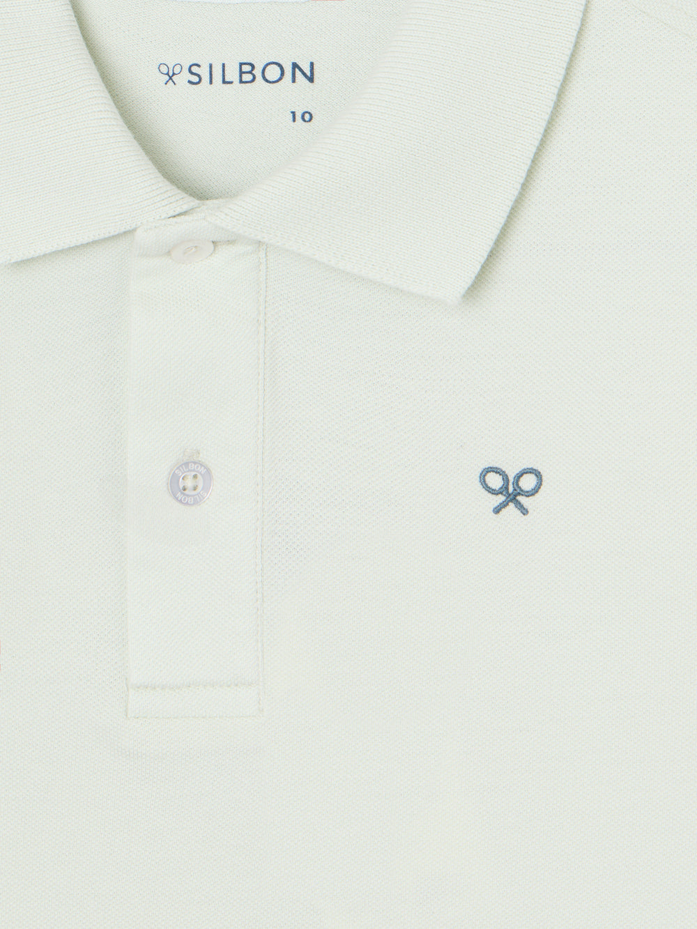 Polo enfant raquette ethnique vert