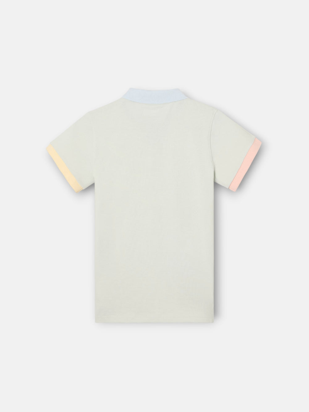 Polo kids ribete multicolor verde claro