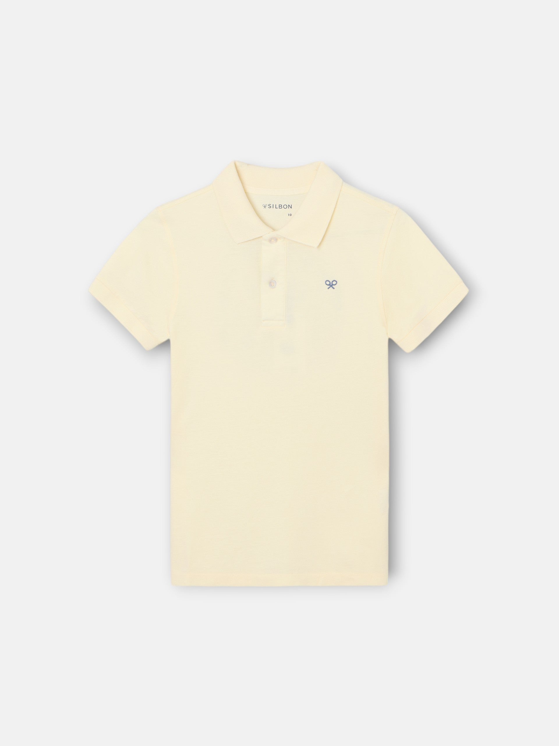 Polo kids raqueta etnica amarillo