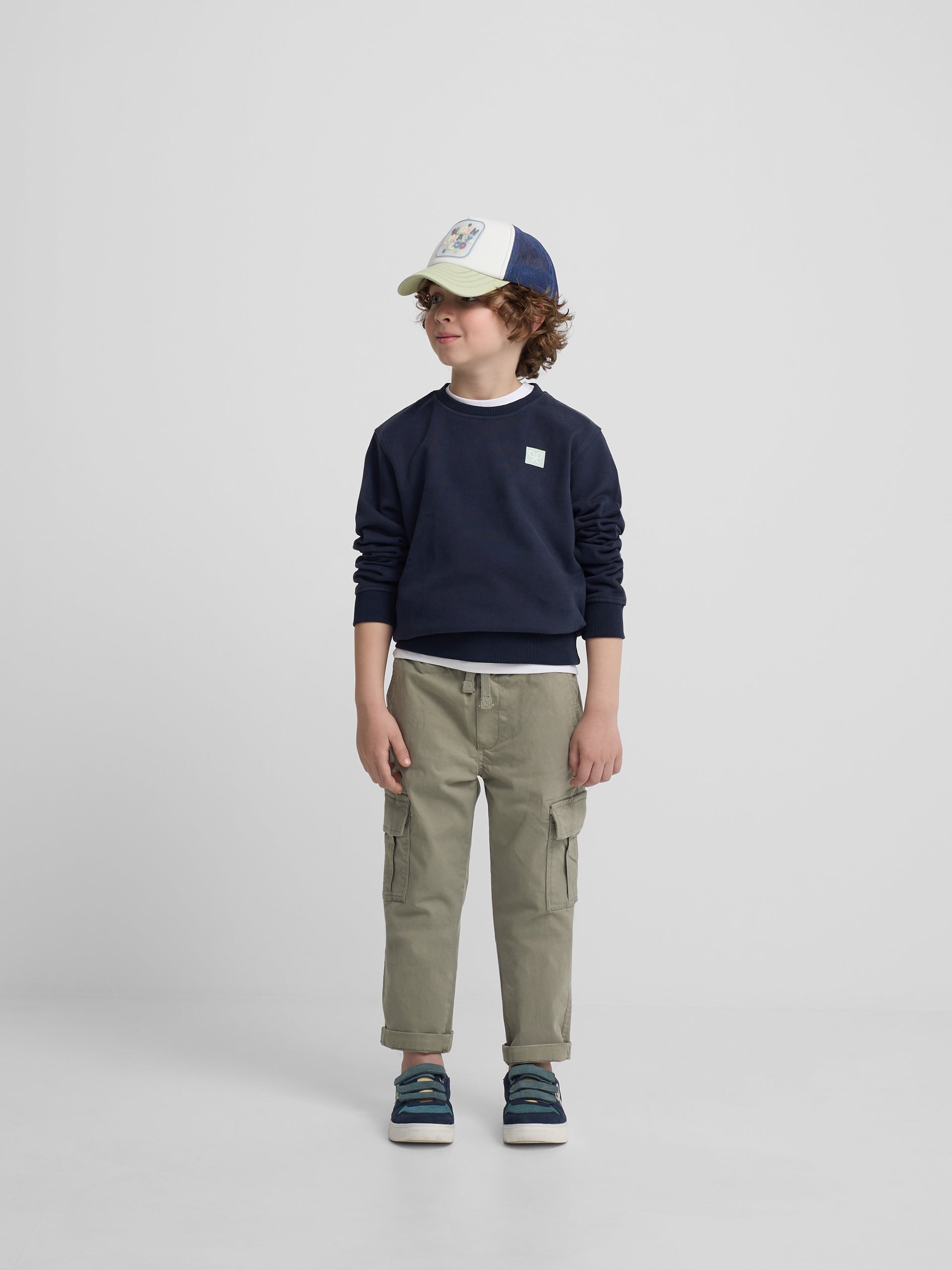 Sweat-shirt enfant sand and surf bleu marine