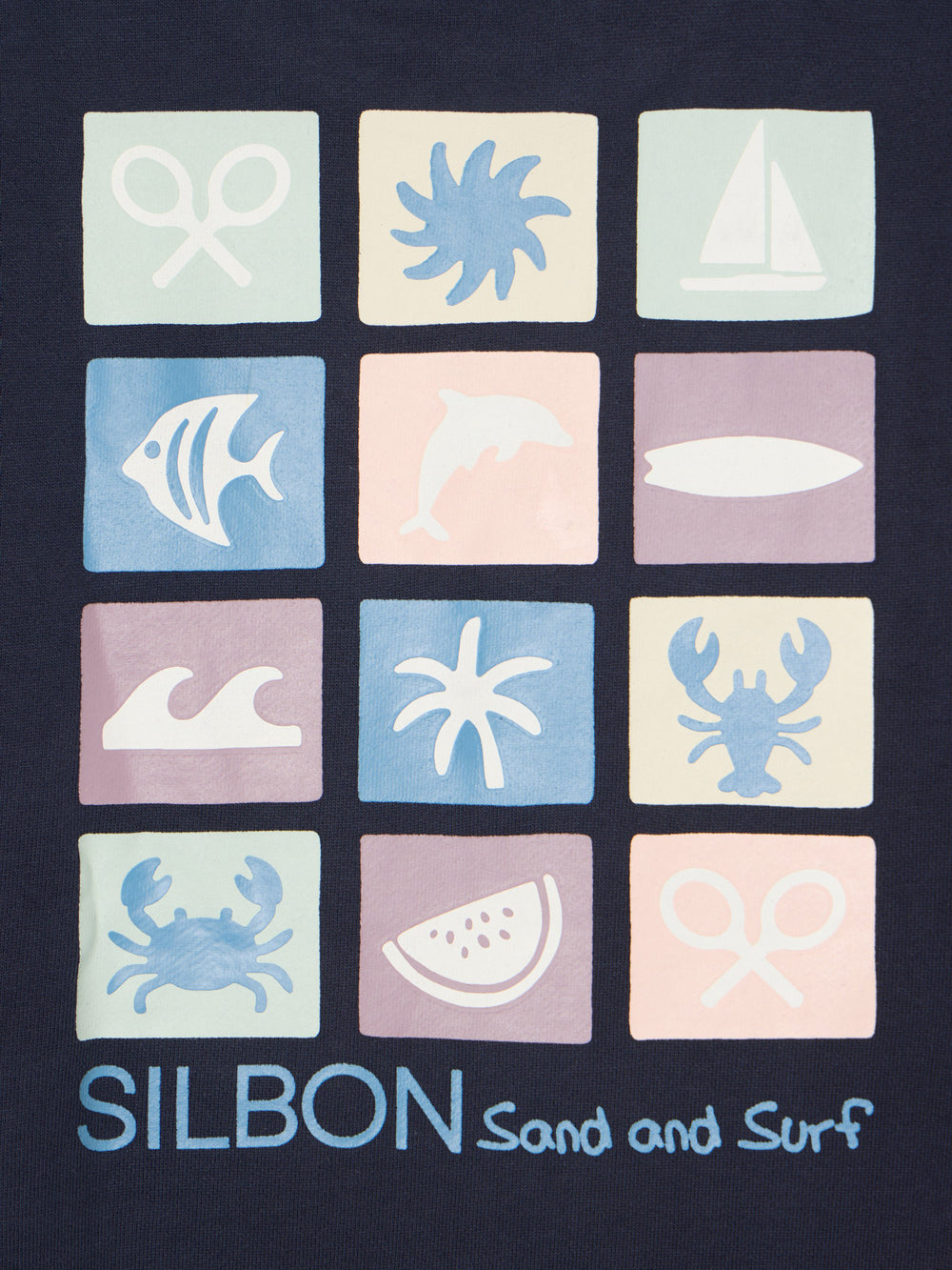 Sweat-shirt enfant sand and surf bleu marine