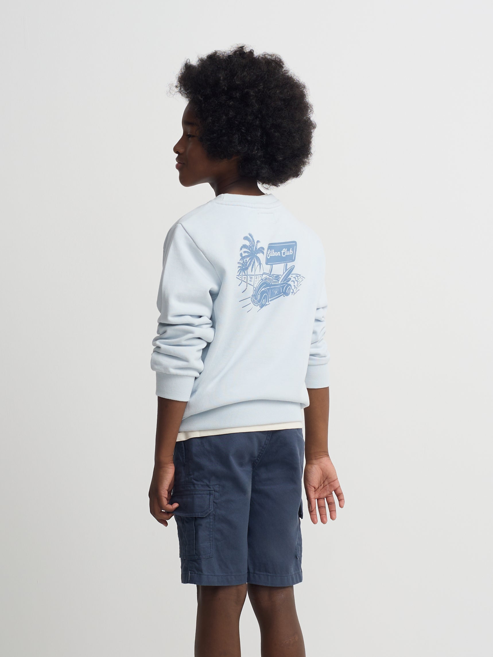 Sweat-shirt enfant Silbon club bleu