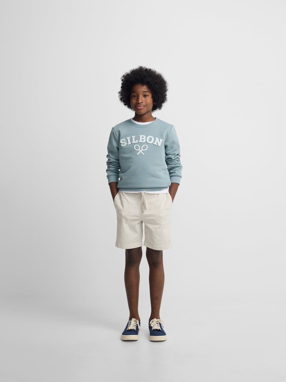 Sudadera kids Silbon raqueta media verde