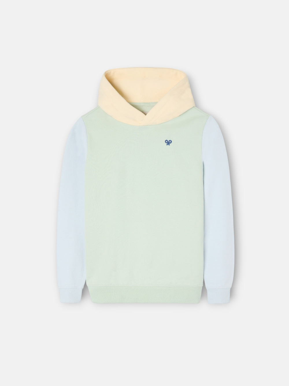 Sudadera kids capucha raqueta etnica verde