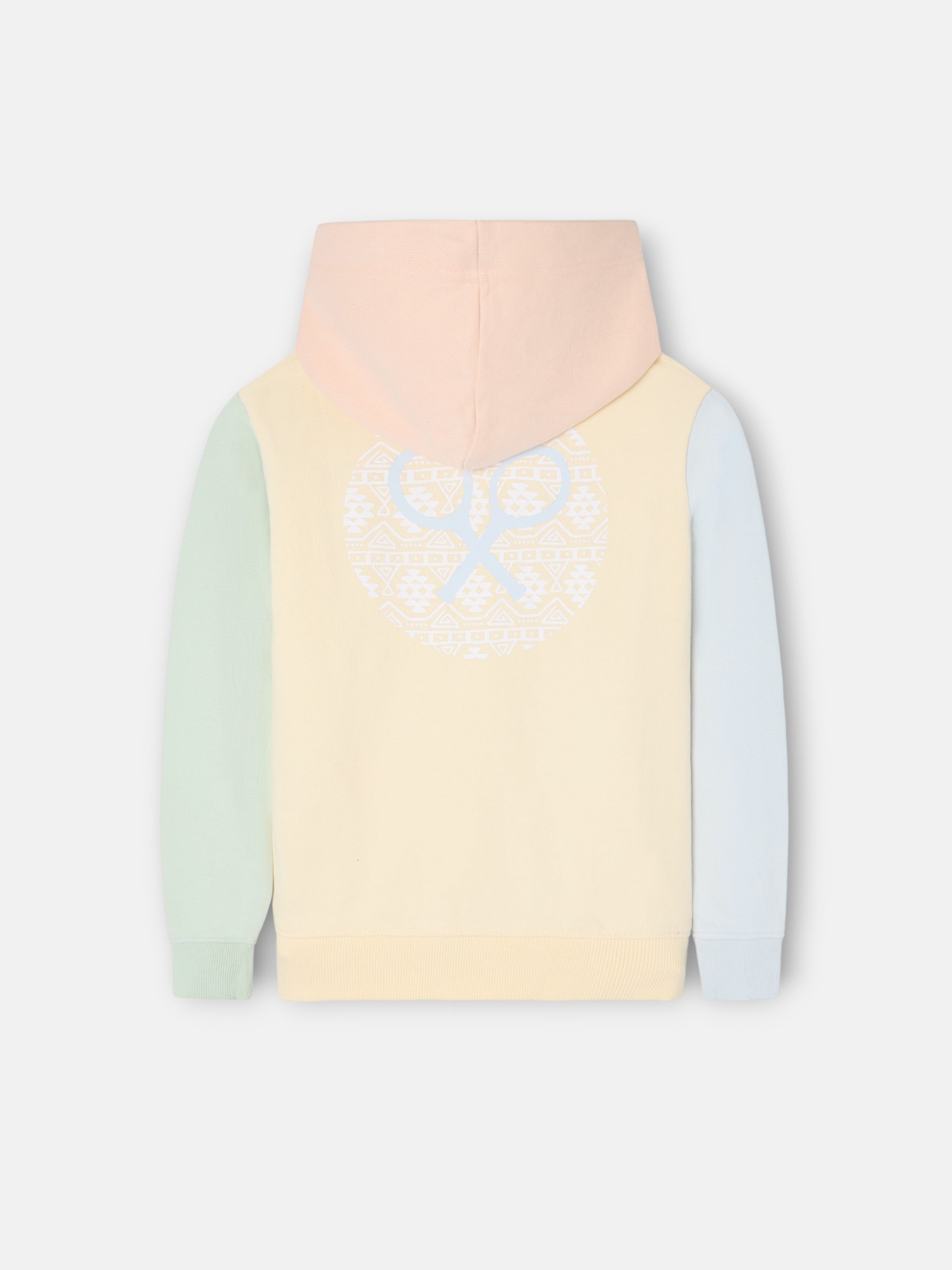 Kids multicolor hoodie yellow