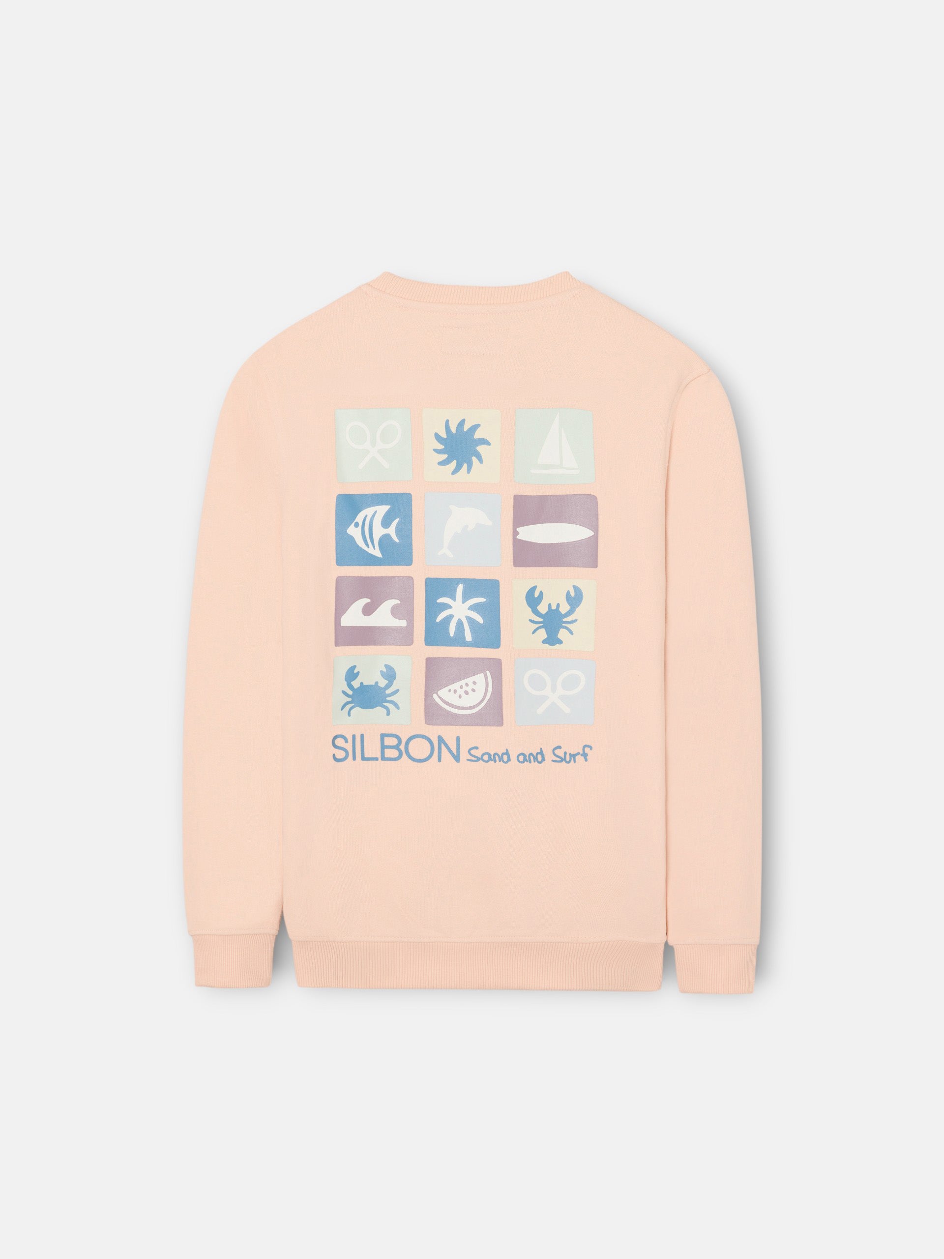 Sweat-shirt enfant sand and surf corail