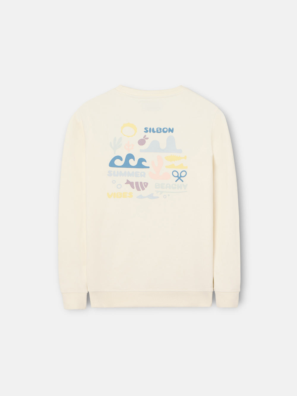 Sudadera kids summer beachy crema