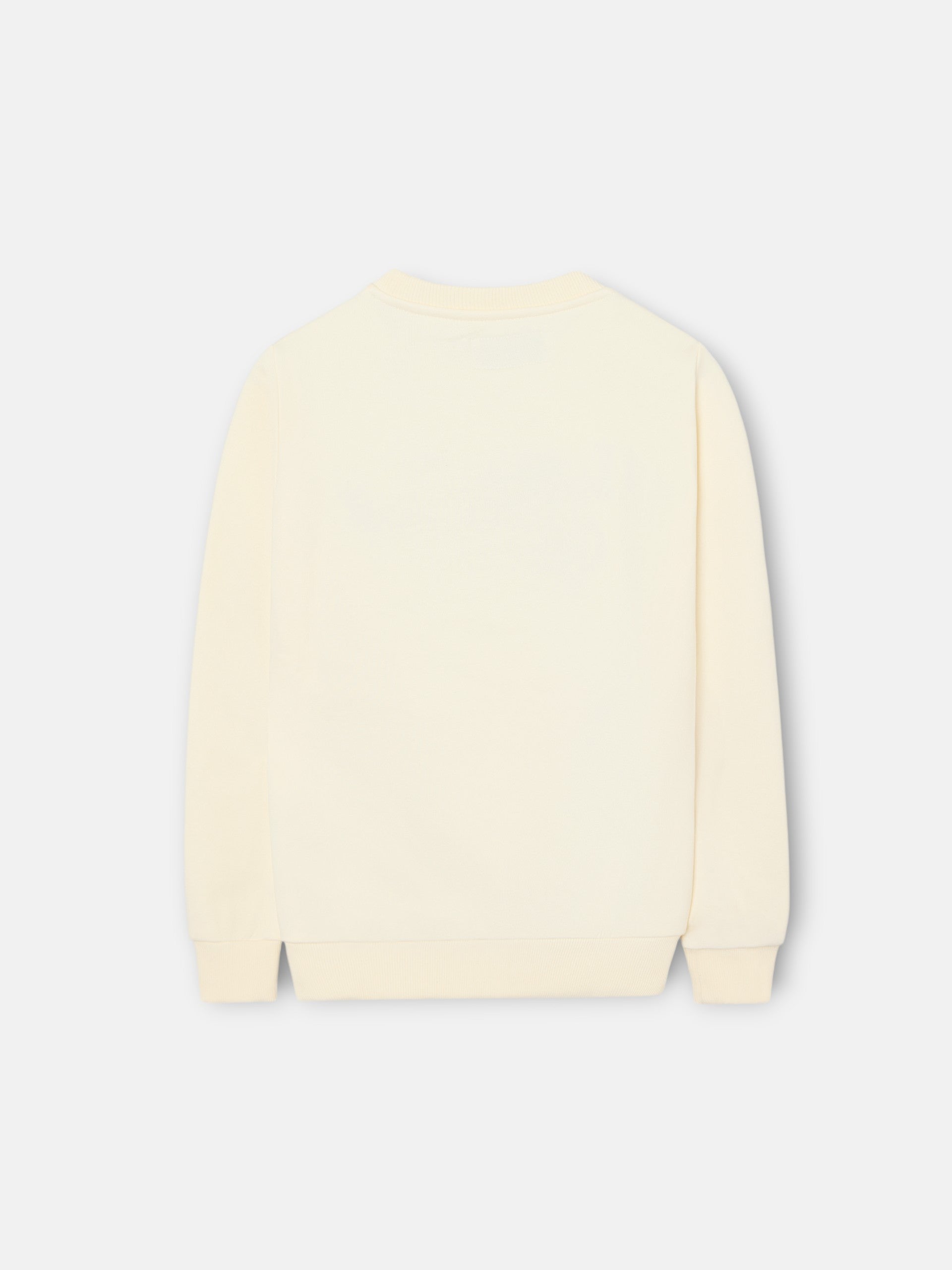 Sudadera kids Silbon raqueta media multicolor crema