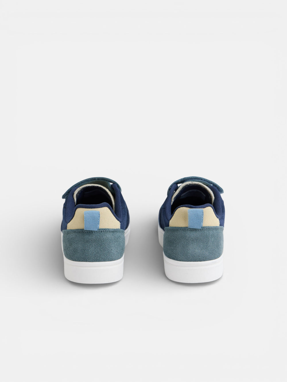 Zapatilla kids velcro multicolor azul marino