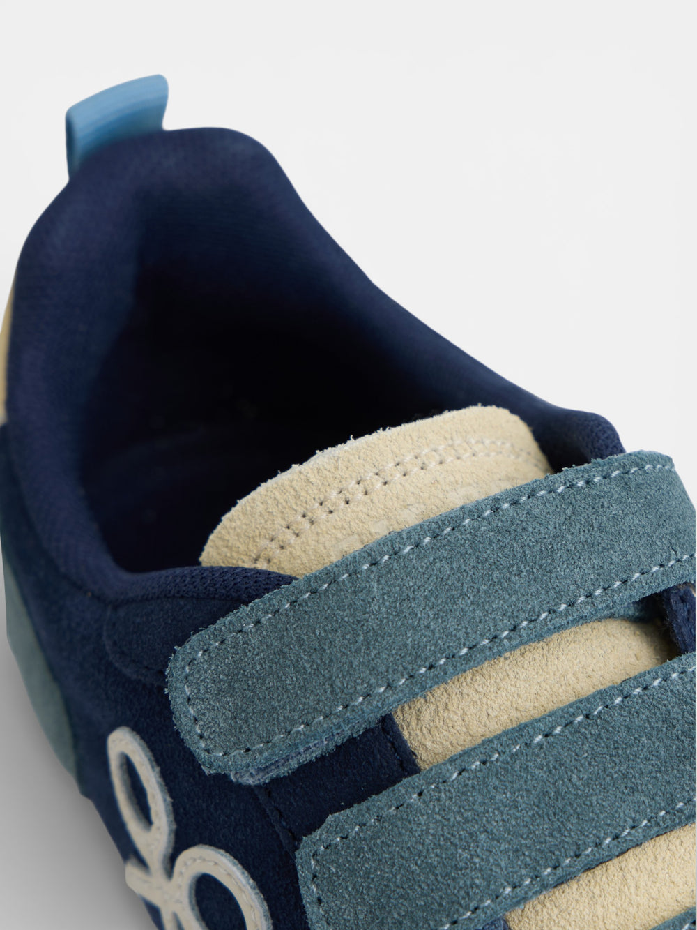 Zapatilla kids velcro multicolor azul marino