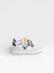 Zapatilla kids velcro multicolor crema
