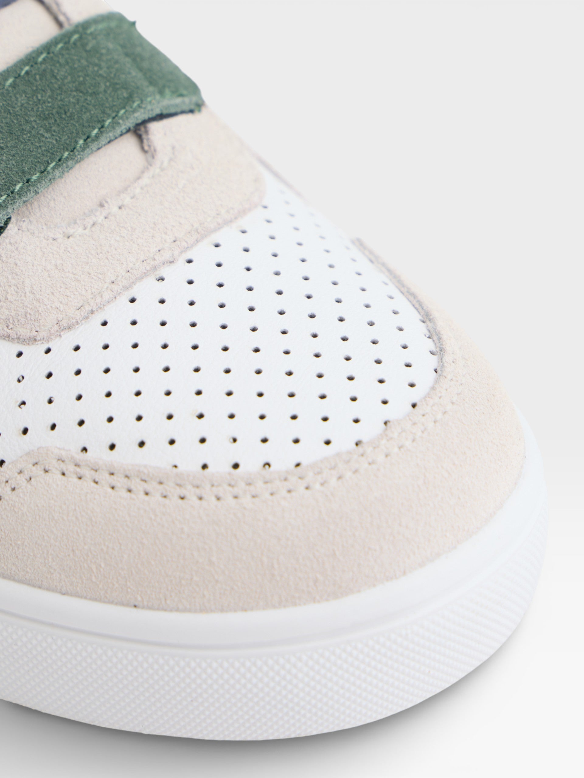 Zapatilla kids velcro multicolor crema