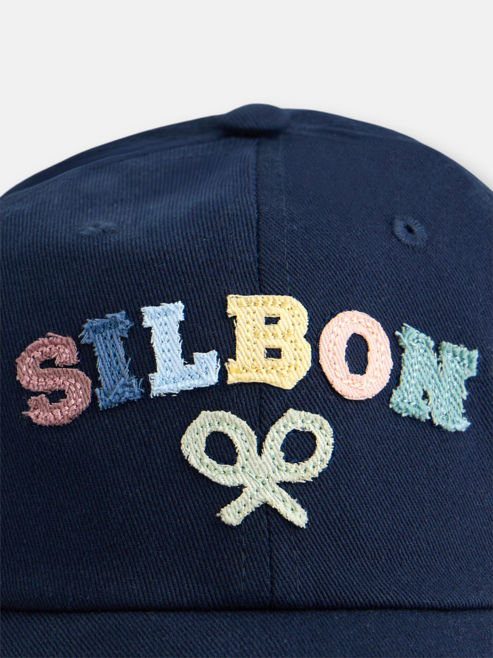Gorra kids letras multicolor azul marino