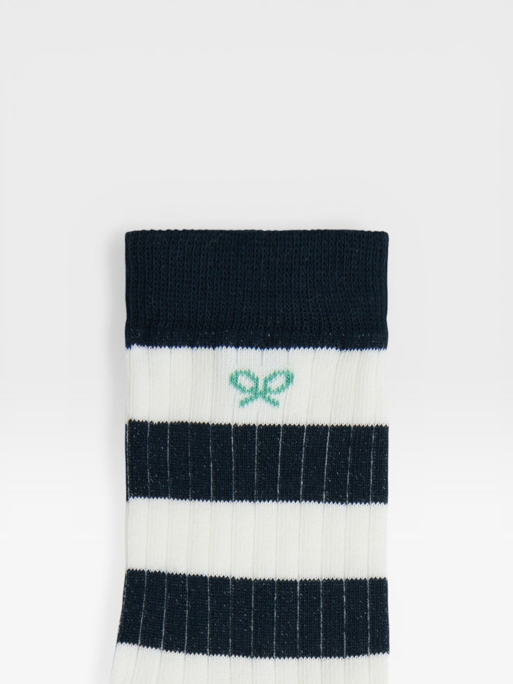 Calcetin kids rayas anchas blanco azul