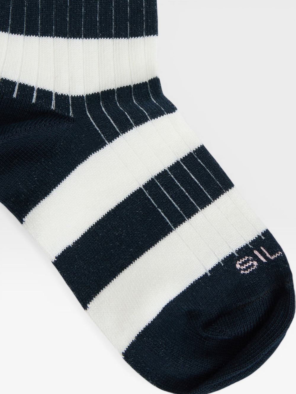 Calcetin kids rayas anchas blanco azul
