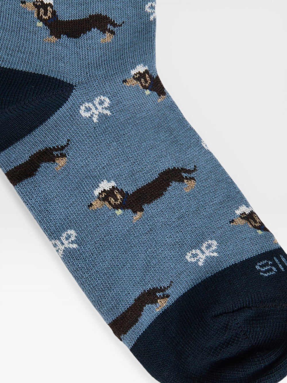 Calcetin kids doggy teckel azul