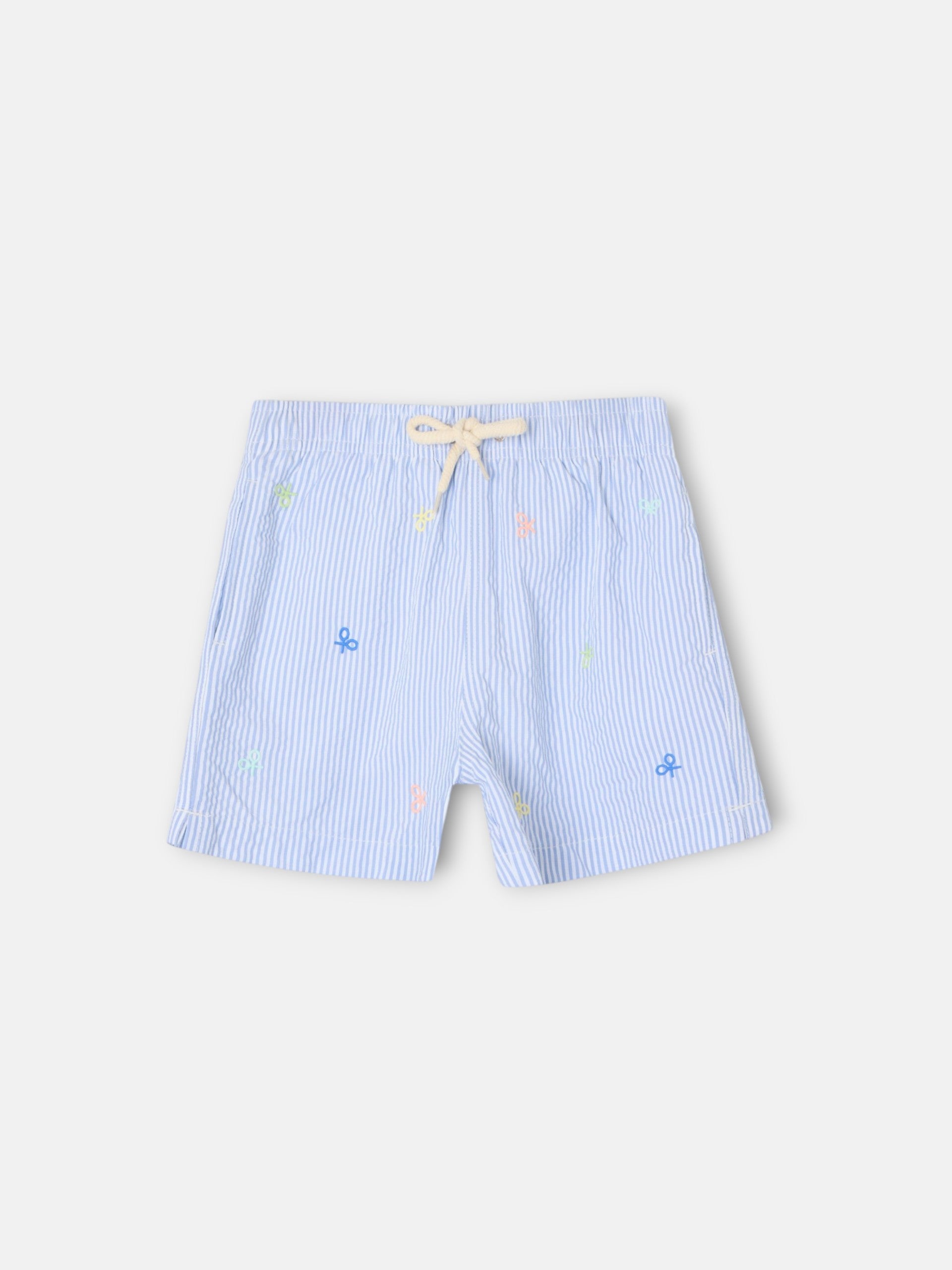 Bañador kids rayas multiraquetas azul