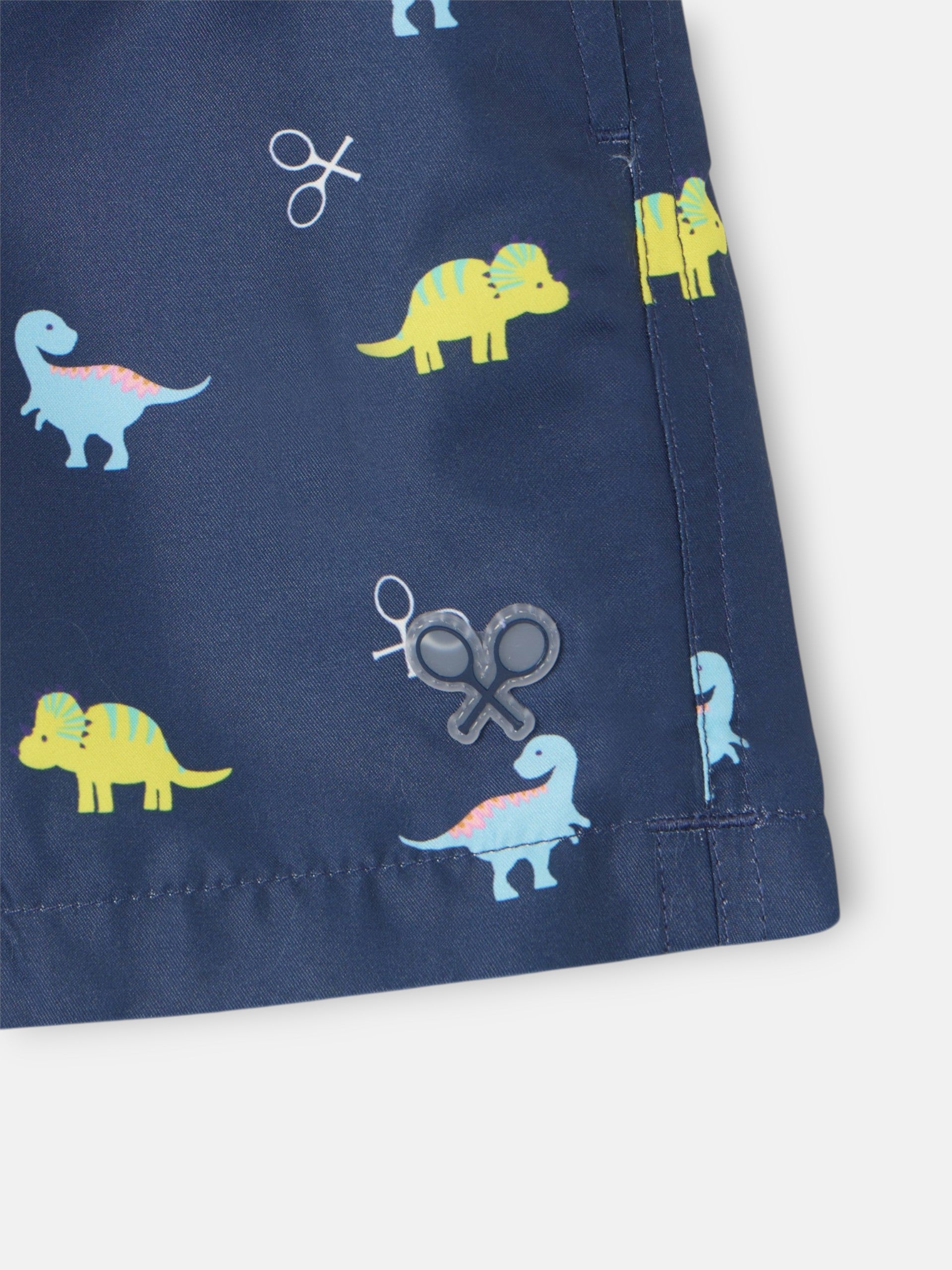 Maillot de bain enfant dinosaures bleu marine