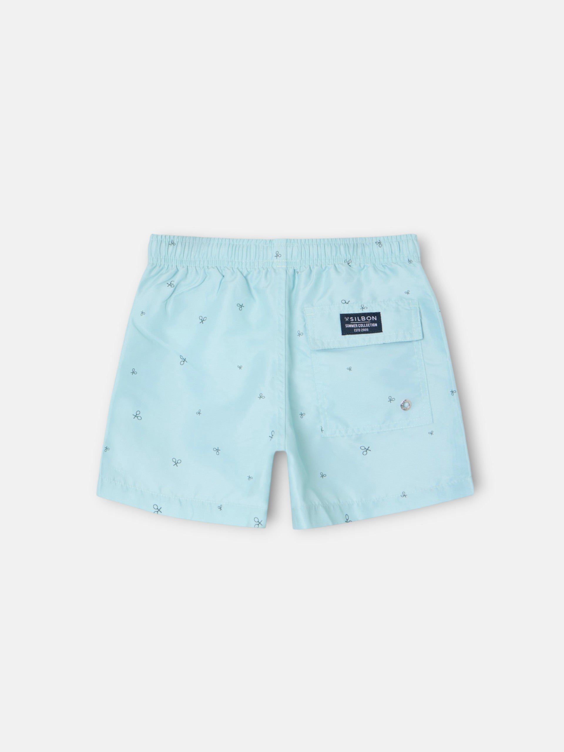 Light green kids' multiracket swimsuit