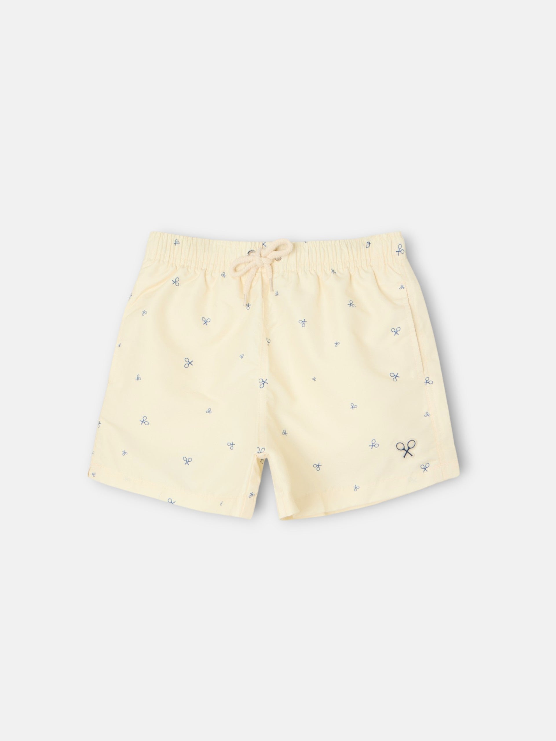 Fato de banho infantil multiraquete amarelo