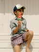Fato de banho kids style pontos bordô