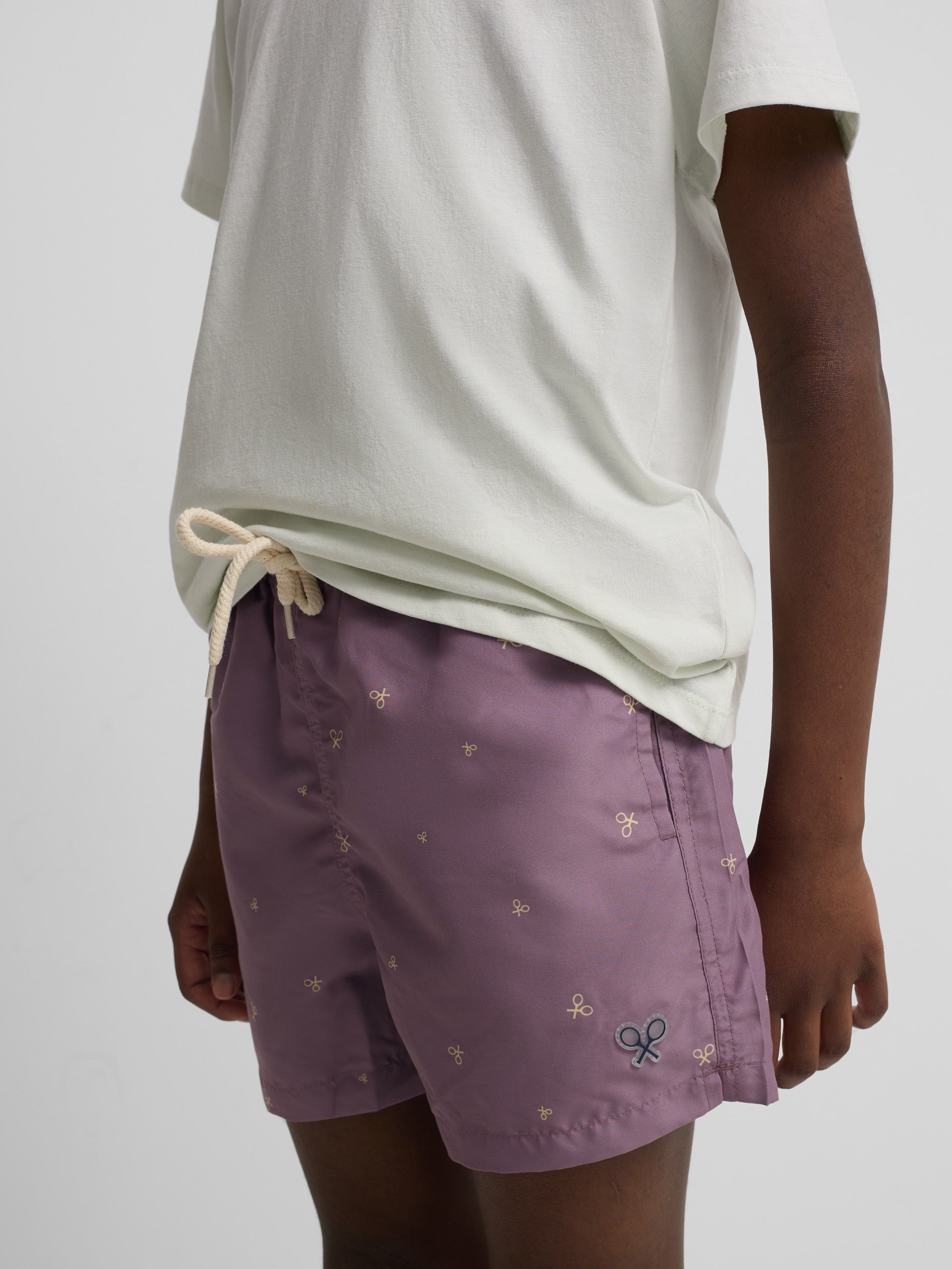Maillot de bain enfant multiraquette bordeaux