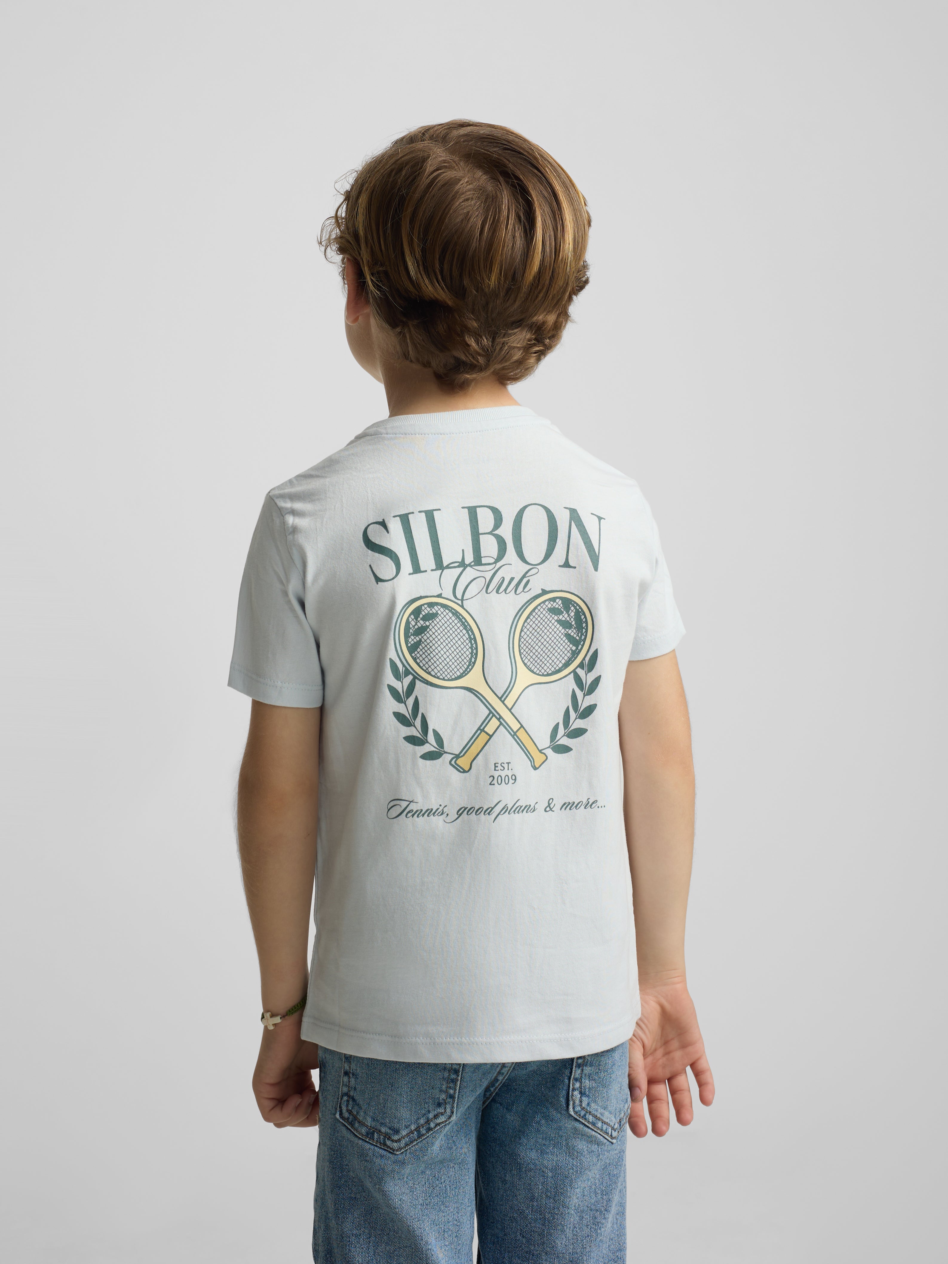 Camiseta kids Silbon club azul claro