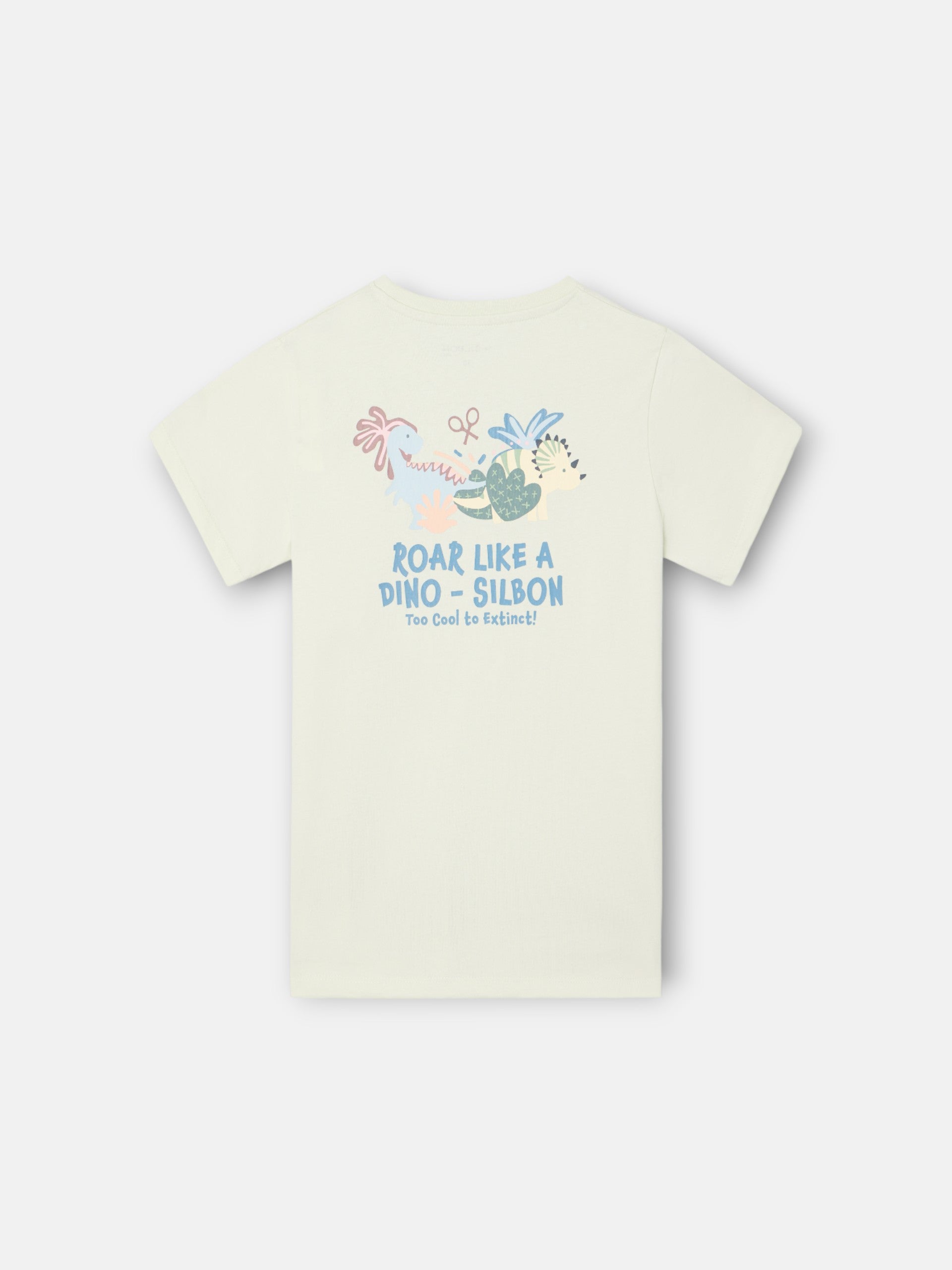 Camisola infantil dinossauro verde claro