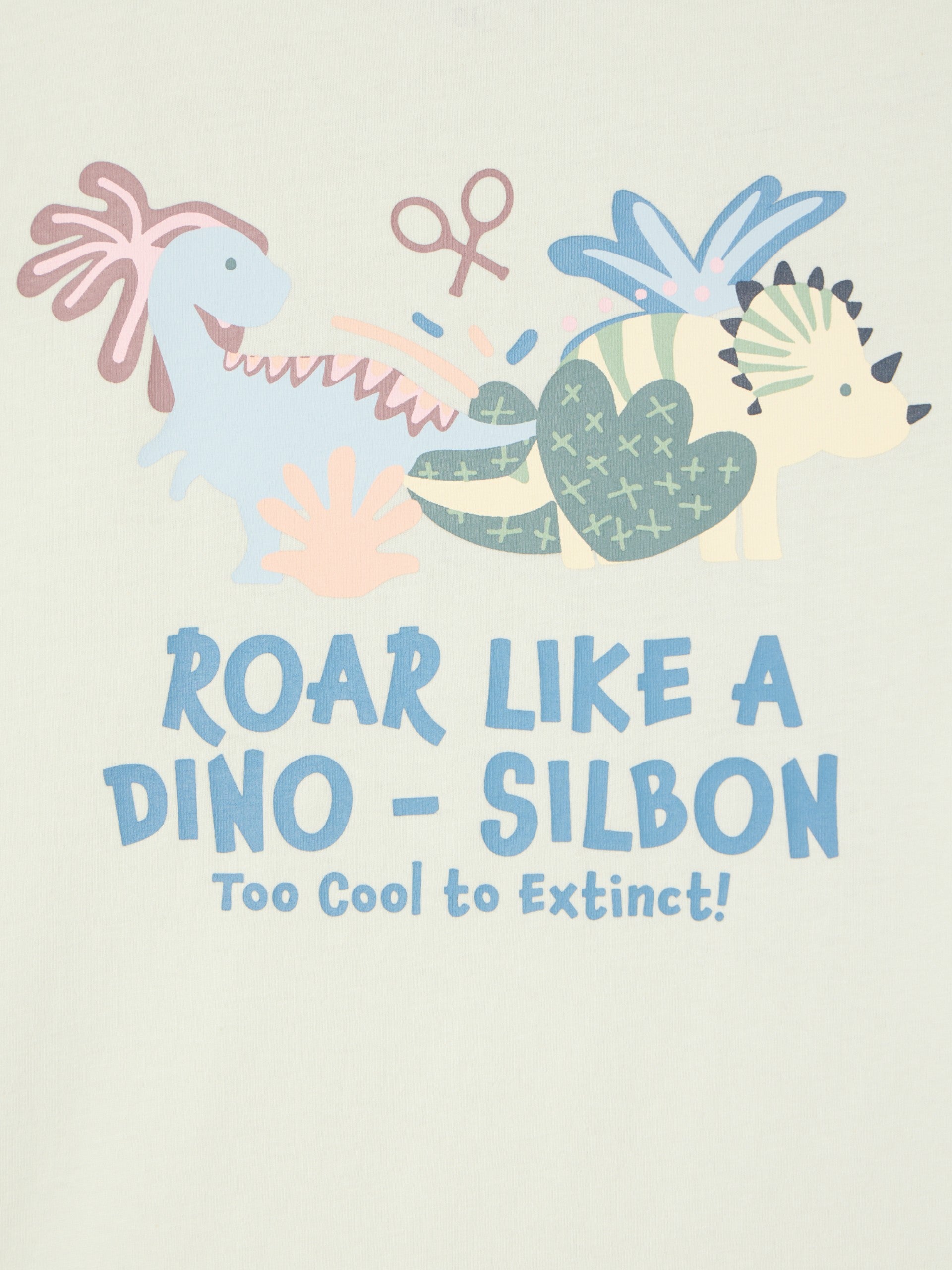 Camisola infantil dinossauro verde claro