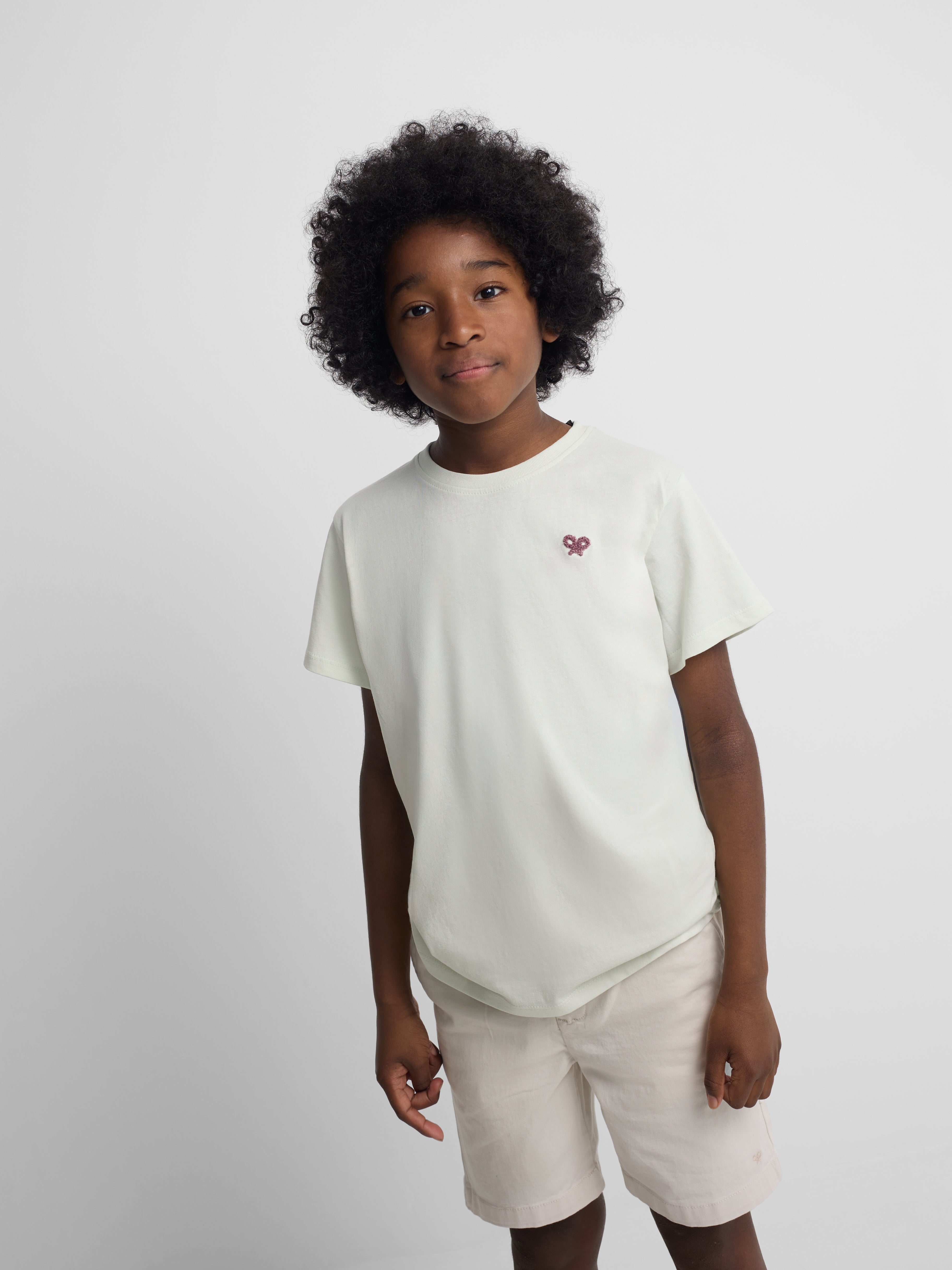 Camisola infantil dinossauro verde claro