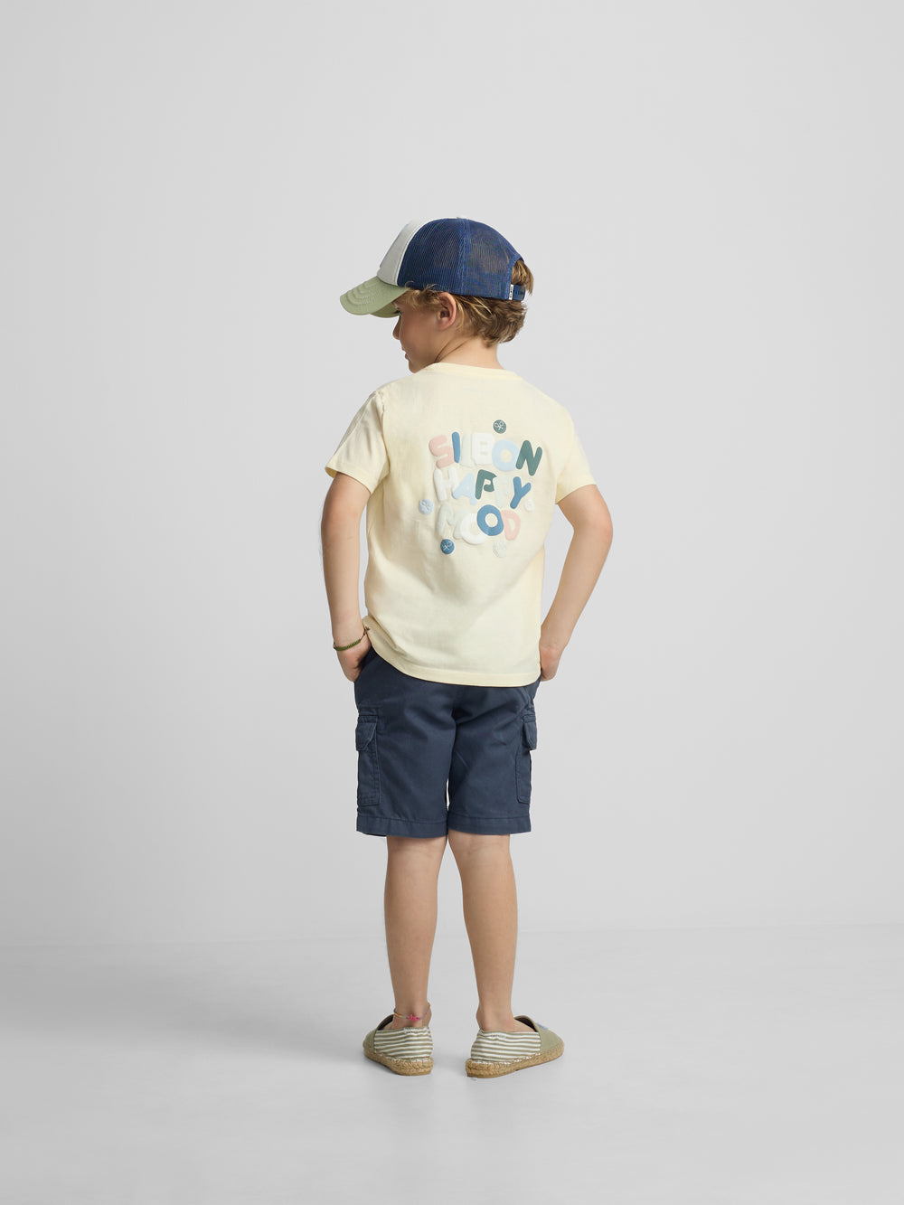Camiseta kids happy amarillo