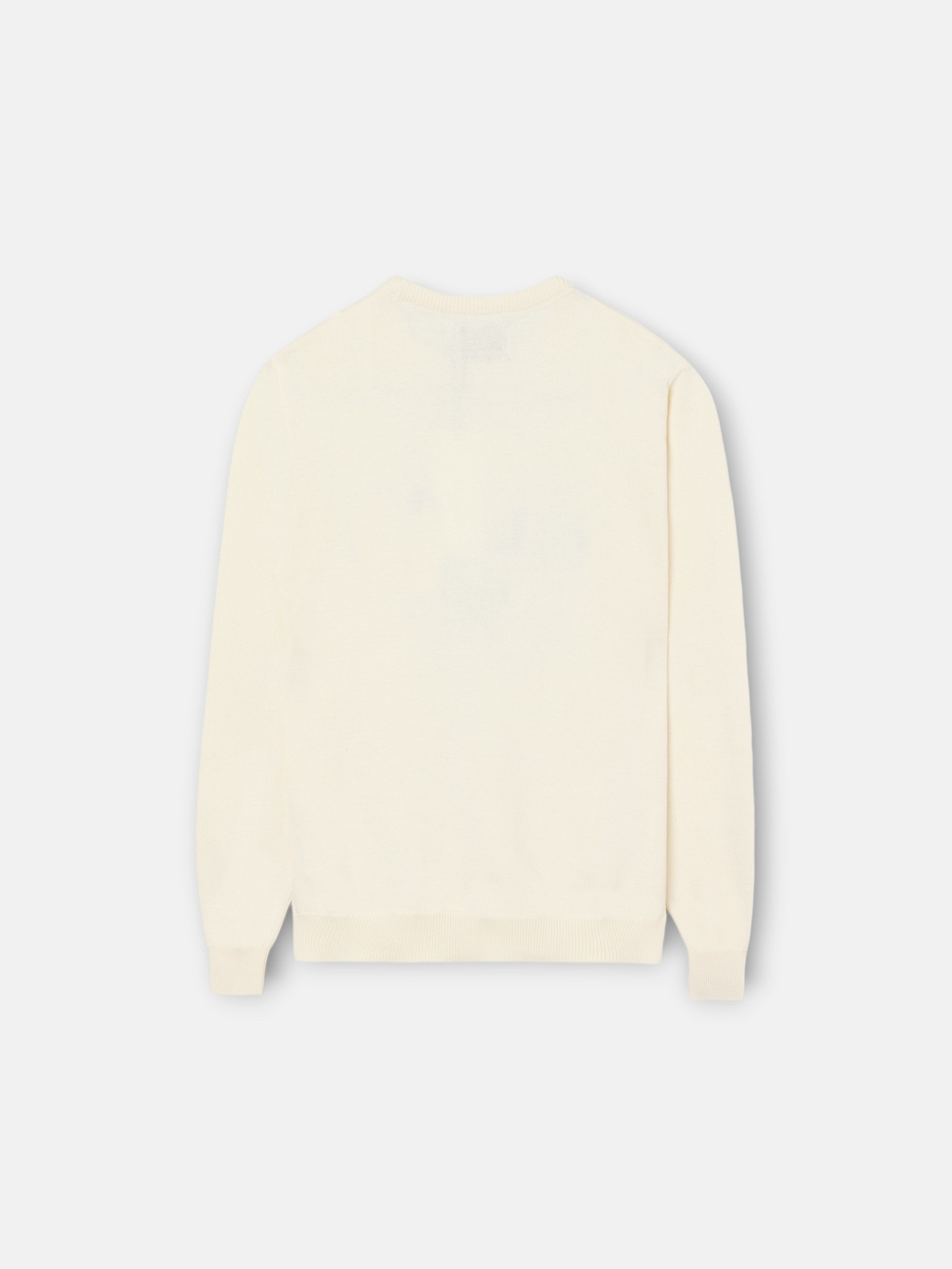 Kids' sweater with colored letters in cream
