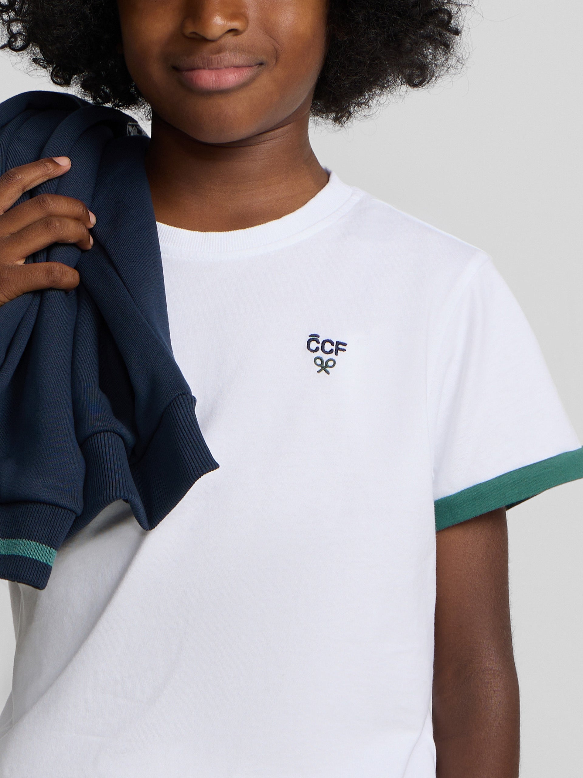 Camiseta kids silbon CCF blanca