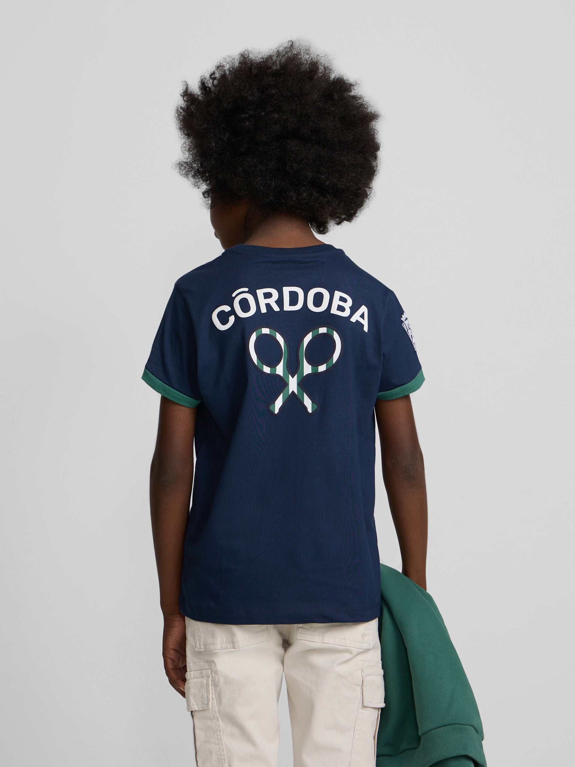 Camiseta kids silbon CCF azul marino