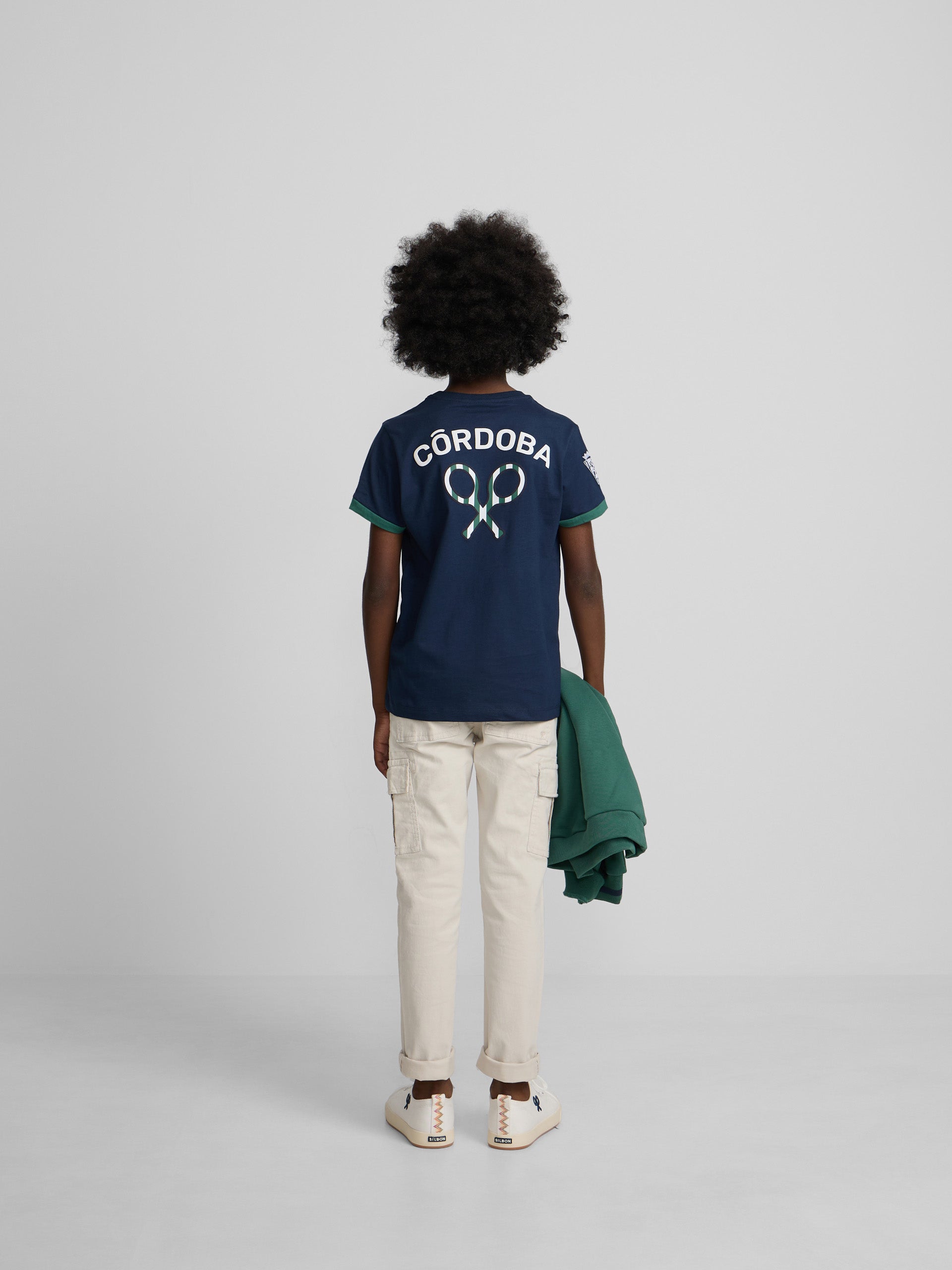 Camiseta kids silbon CCF azul marino