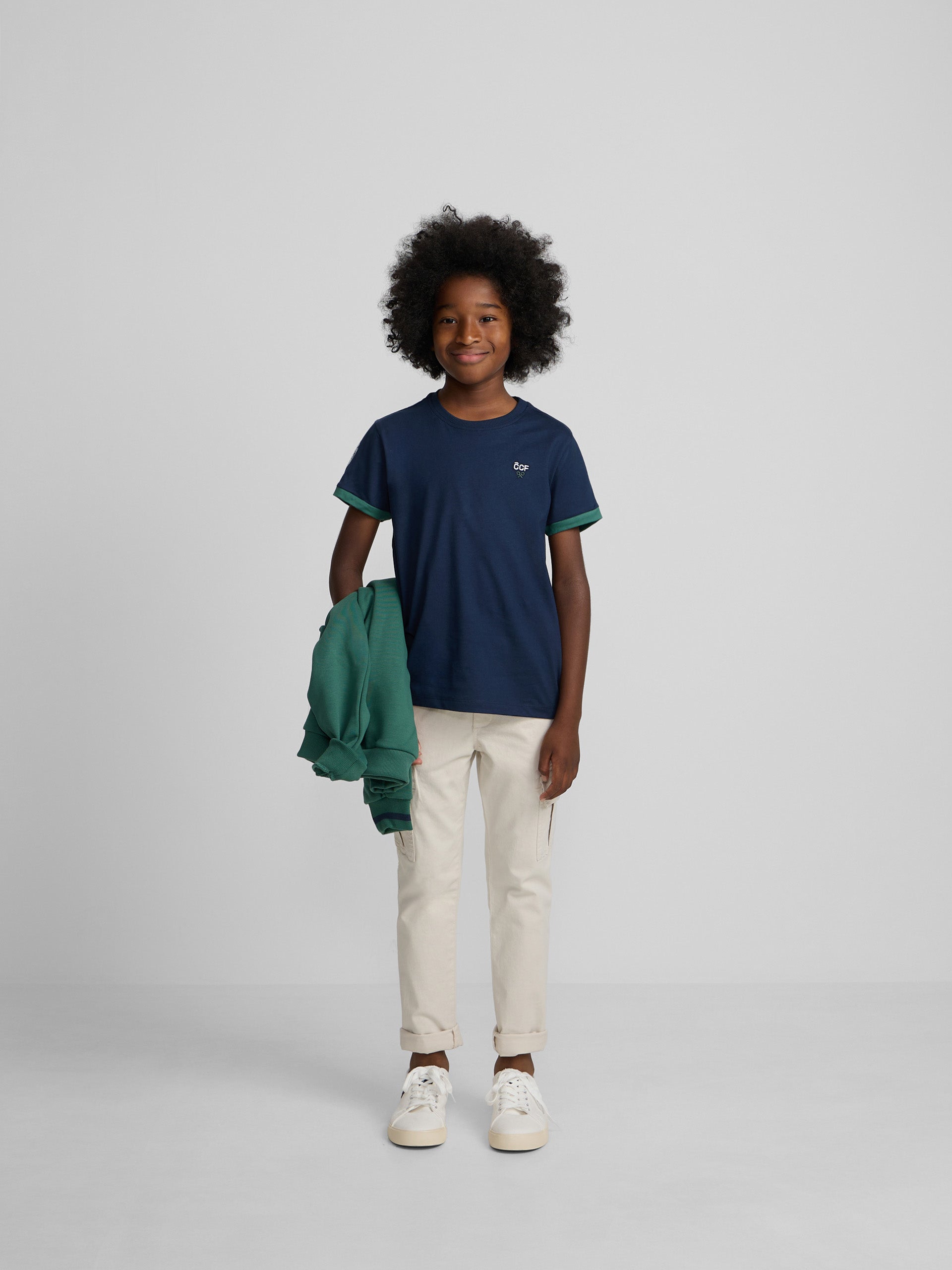 Camiseta kids silbon CCF azul marino