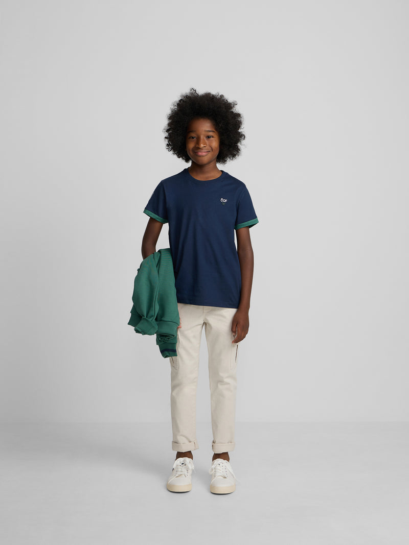 Camiseta kids silbon CCF azul-marinho
