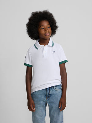 Polo enfant Silbon CCF blanc