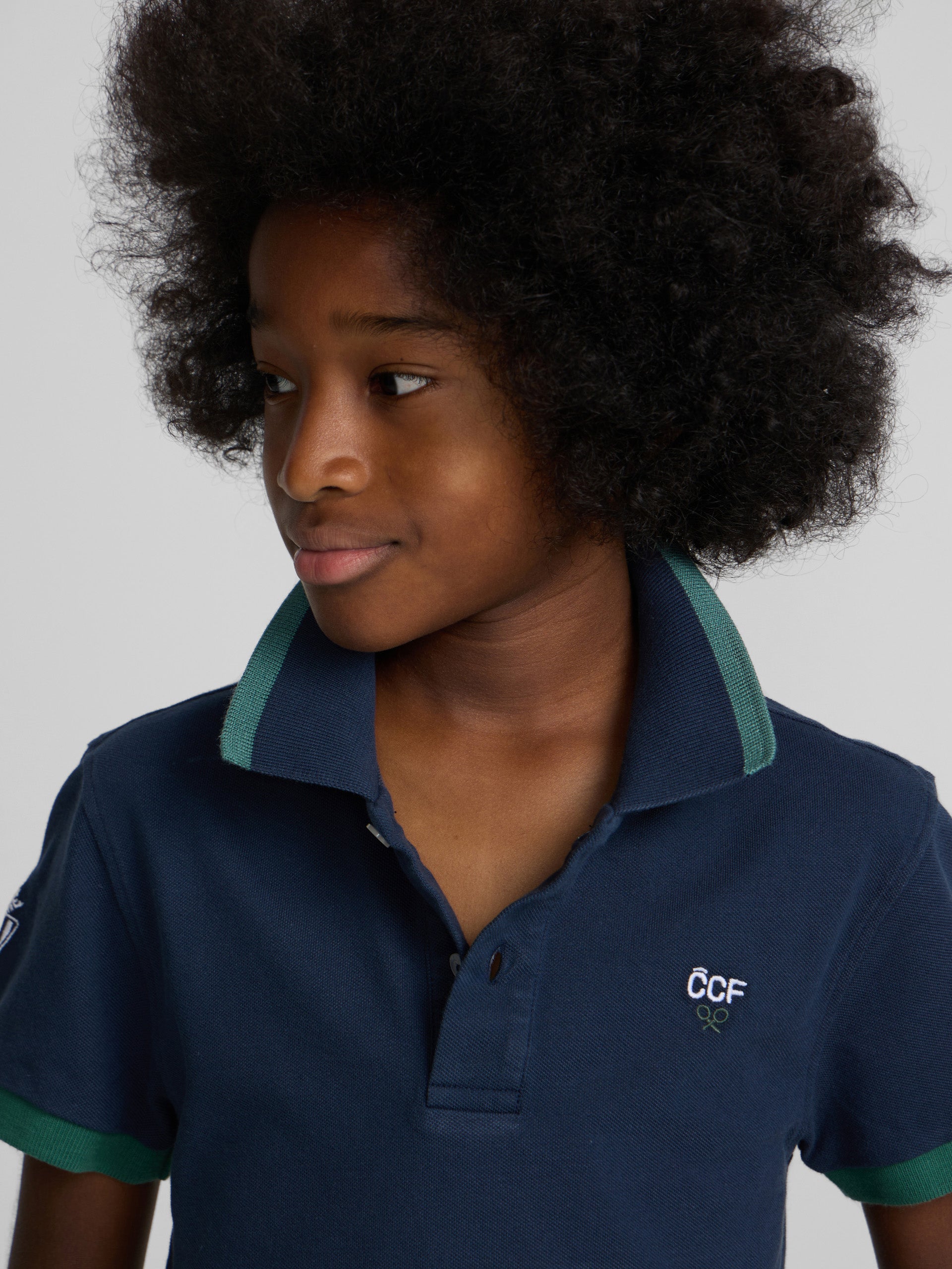 Polo kids silbon CCF azul marino