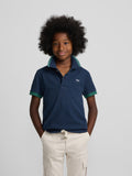 Polo enfant Silbon CCF bleu marine