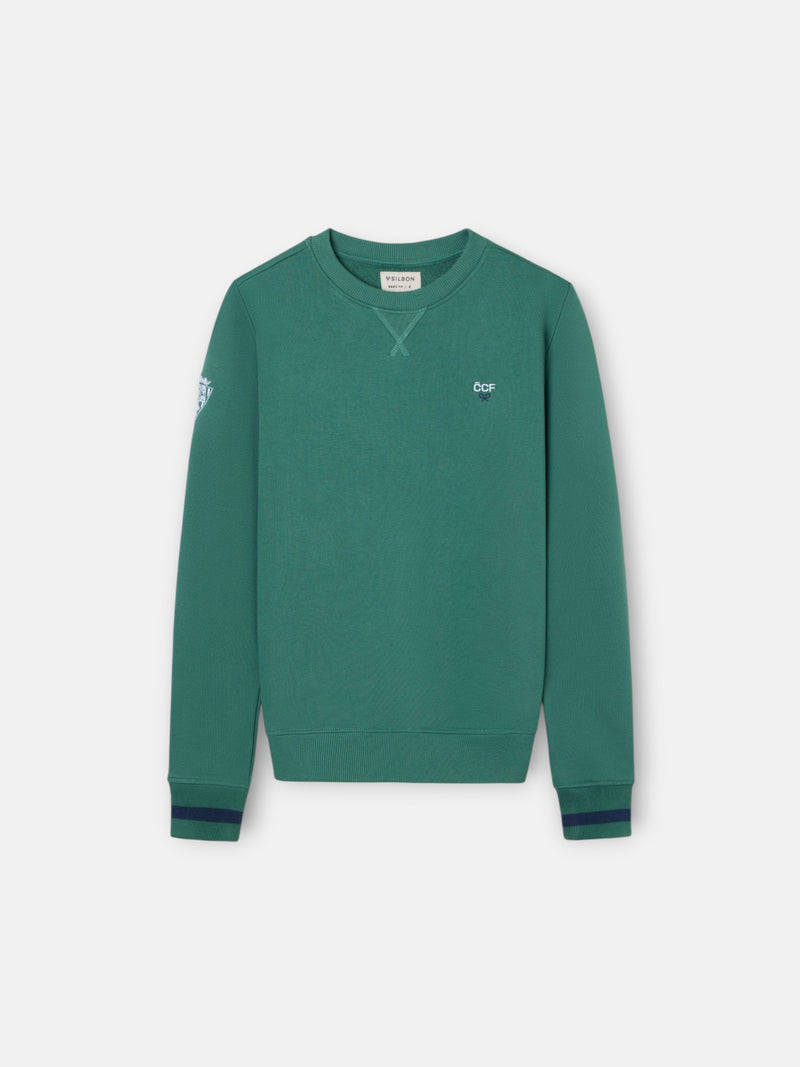 Sweat-shirt enfant Silbon CCF vert