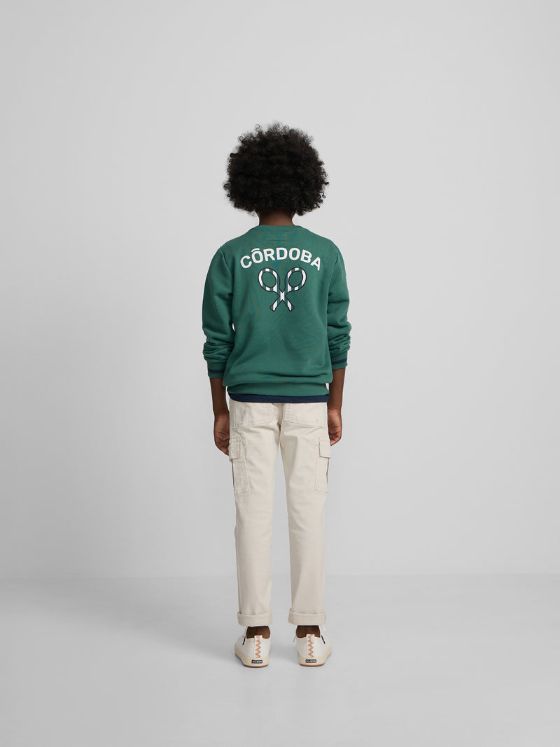 Sweat-shirt enfant Silbon CCF vert