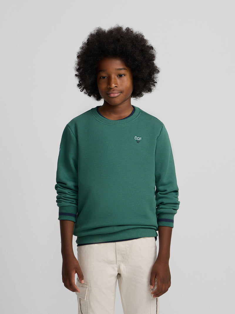 Sweat-shirt enfant Silbon CCF vert