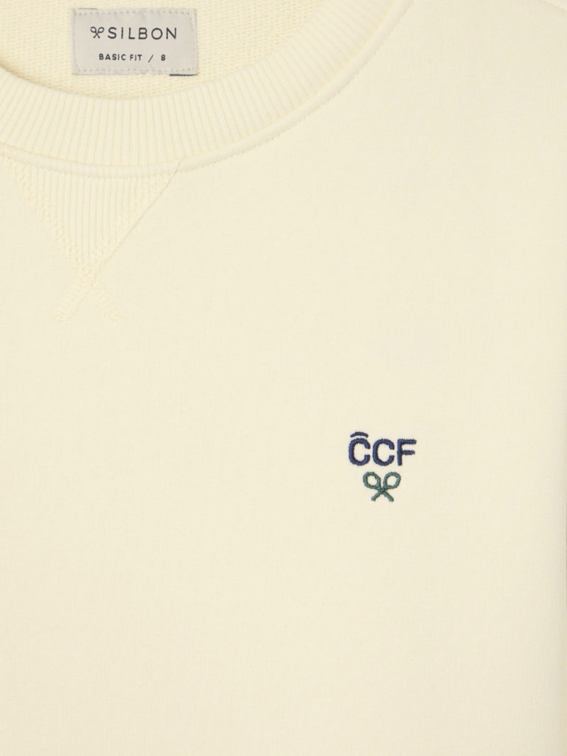 Sweat-shirt enfant Silbon CCF crème