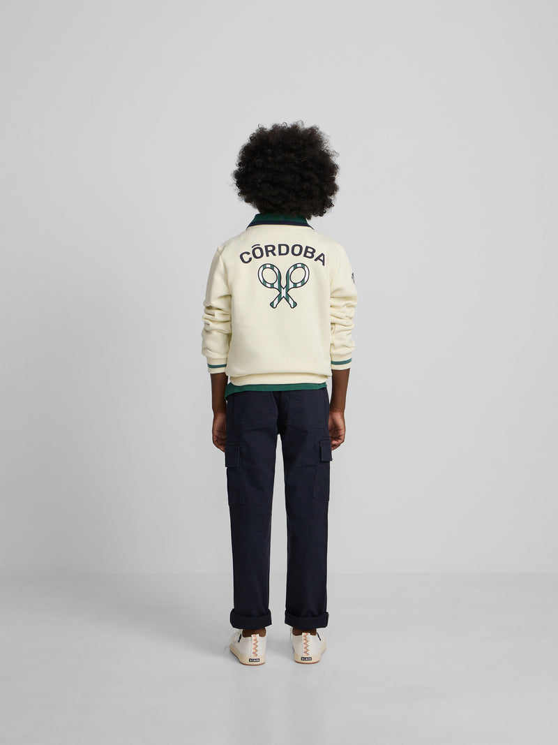 Sweat-shirt enfant Silbon CCF crème