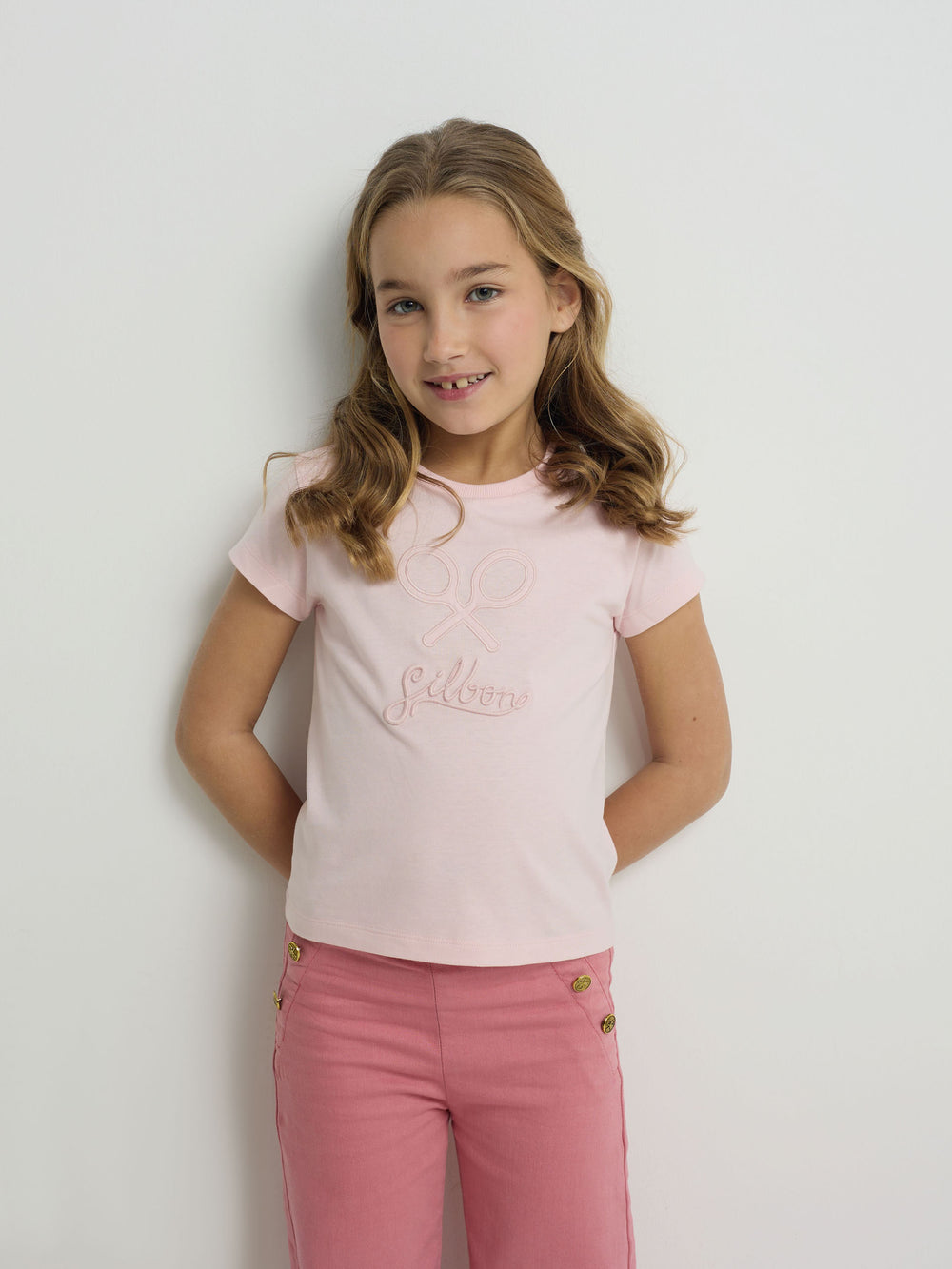 Camiseta girl clasica rosa