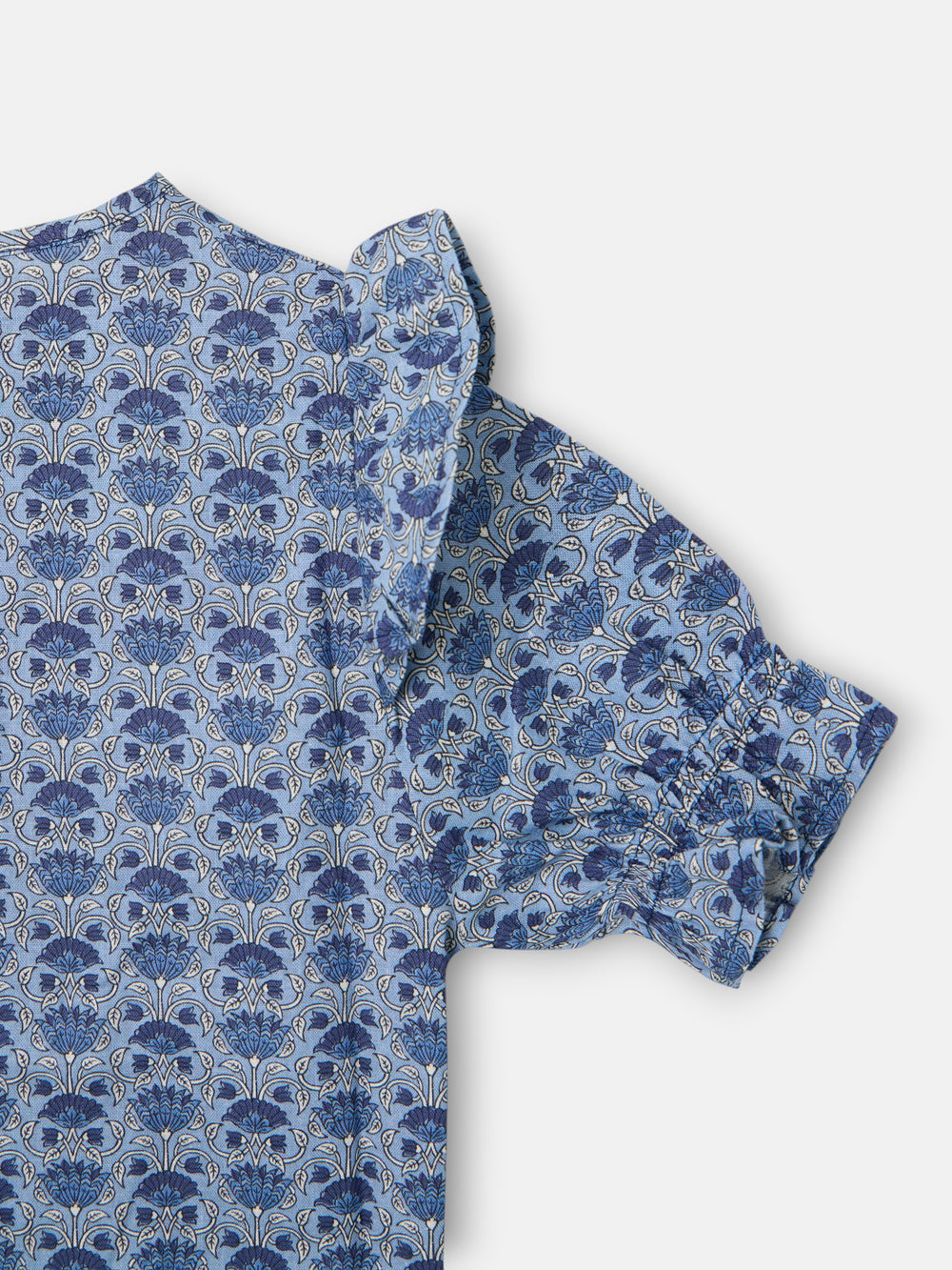 Blusa girl manga corta estampado azul